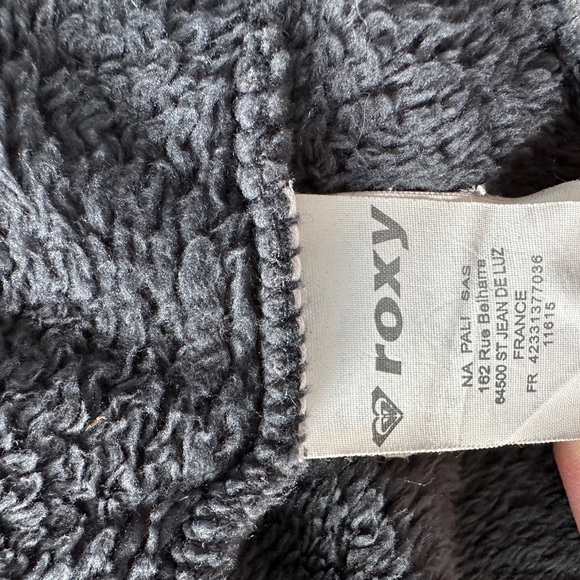 Roxy Fleece Zip Sweater - Girls Size 10 - Picture 3 of 5